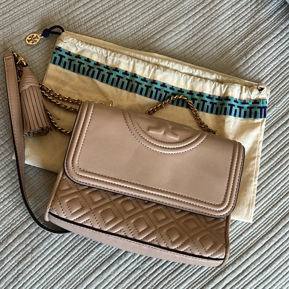 Tory Burch Blush Nude Crossbody Purse - Dust-bag Included - Picture 5 of 5